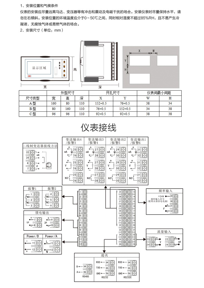 仪表接线