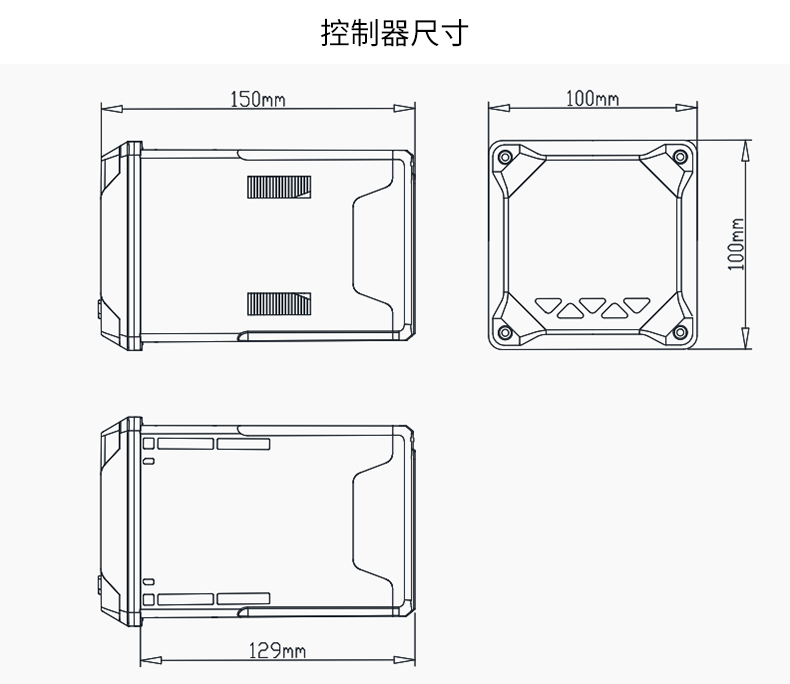 银河集团186netMIK-PTU100在线浊度检测仪控制器尺寸