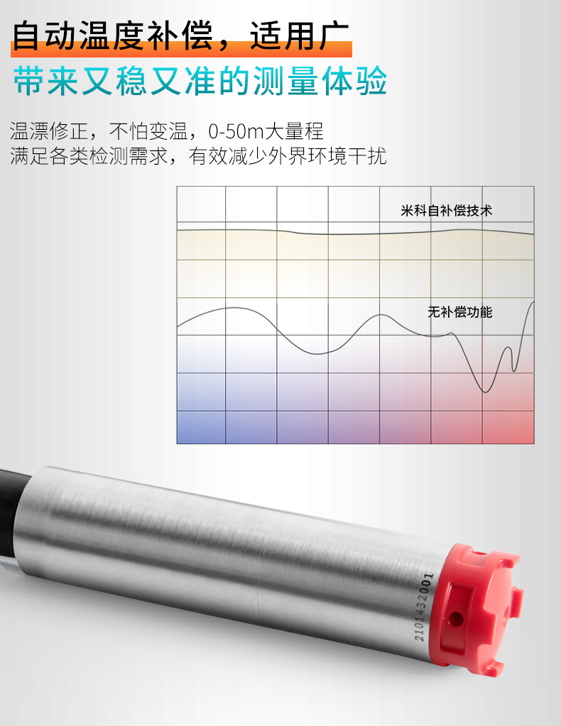 自动温度补偿，适用广