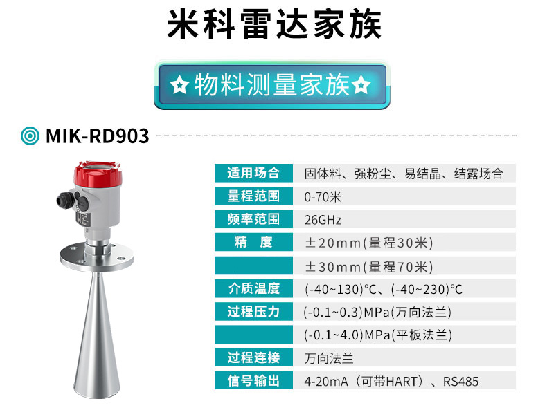 MIK-RD903雷达料位计